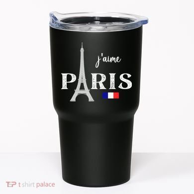 Paris France Eiffel Tower Souvenir Tumbler