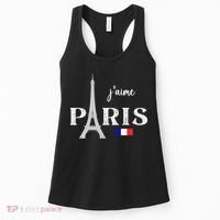 Paris France Eiffel Tower Souvenir Women's Tank Top thumb 0