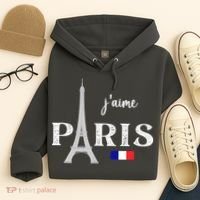 Paris France Eiffel Tower Souvenir Hoodie thumb 4