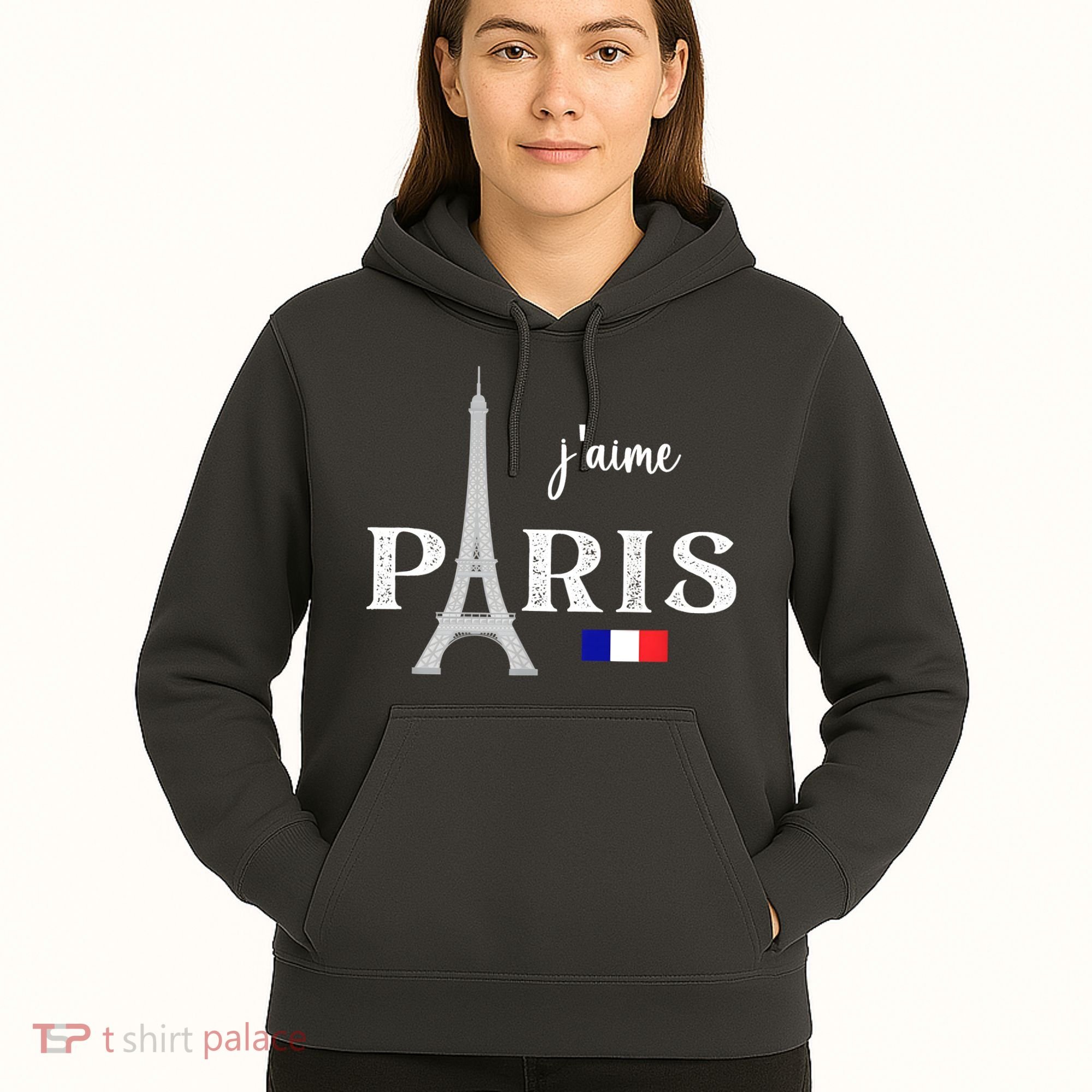 Paris France Eiffel Tower Souvenir Hoodie