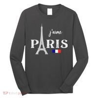 Paris France Eiffel Tower Souvenir Long Sleeve Shirt thumb 0