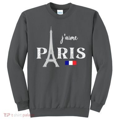 Paris France Eiffel Tower Souvenir Sweatshirt