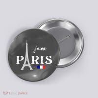 Paris France Eiffel Tower Souvenir Button thumb 0