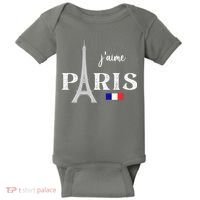 Paris France Eiffel Tower Souvenir Baby Bodysuit thumb 0