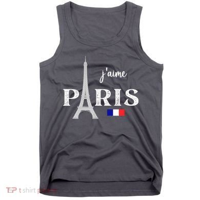 Paris France Eiffel Tower Souvenir Tank Top