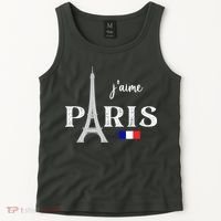 Paris France Eiffel Tower Souvenir Tank Top thumb 2