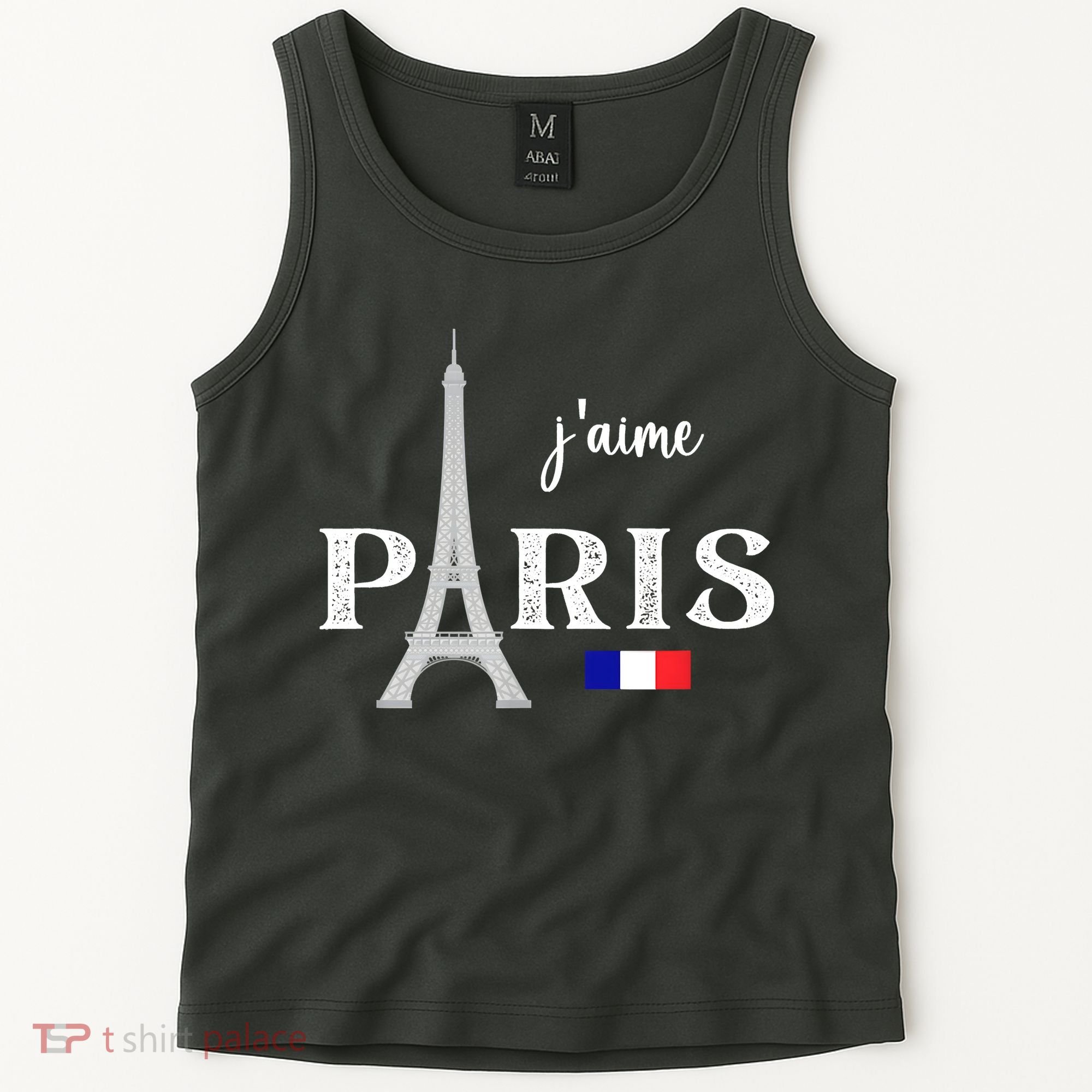 Paris France Eiffel Tower Souvenir Tank Top