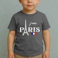 Paris France Eiffel Tower Souvenir Toddler T-Shirt thumb 2