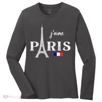 Paris France Eiffel Tower Souvenir Women's Long Sleeve Shirt thumb 0
