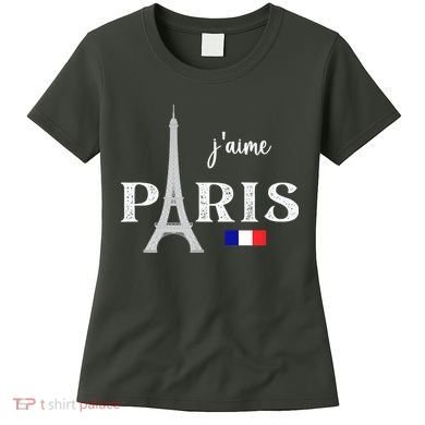 Paris France Eiffel Tower Souvenir Women's T-Shirt