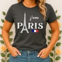 Paris France Eiffel Tower Souvenir Women's T-Shirt thumb 2