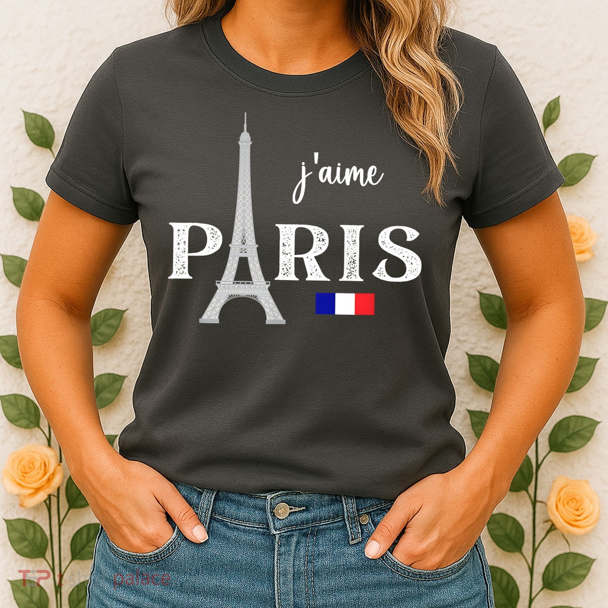 Paris France Eiffel Tower Souvenir Women's T-Shirt