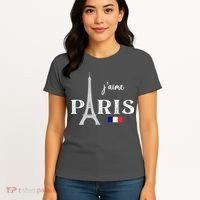 Paris France Eiffel Tower Souvenir Women's T-Shirt thumb 4
