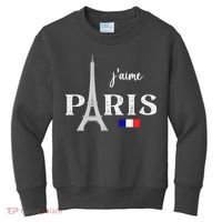 Paris France Eiffel Tower Souvenir Kids Sweatshirt thumb 0