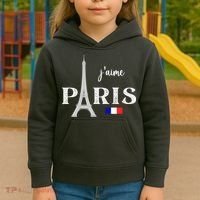 Paris France Eiffel Tower Souvenir Kids Hoodie thumb 3