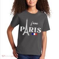 Paris France Eiffel Tower Souvenir Kids T-Shirt thumb 2
