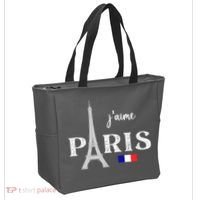 Paris France Eiffel Tower Souvenir Tote Bag thumb 2