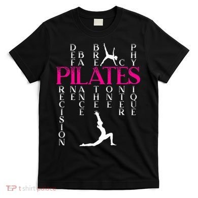 Pilates Fitness Exercise Training Contrology Meditation T-Shirt
