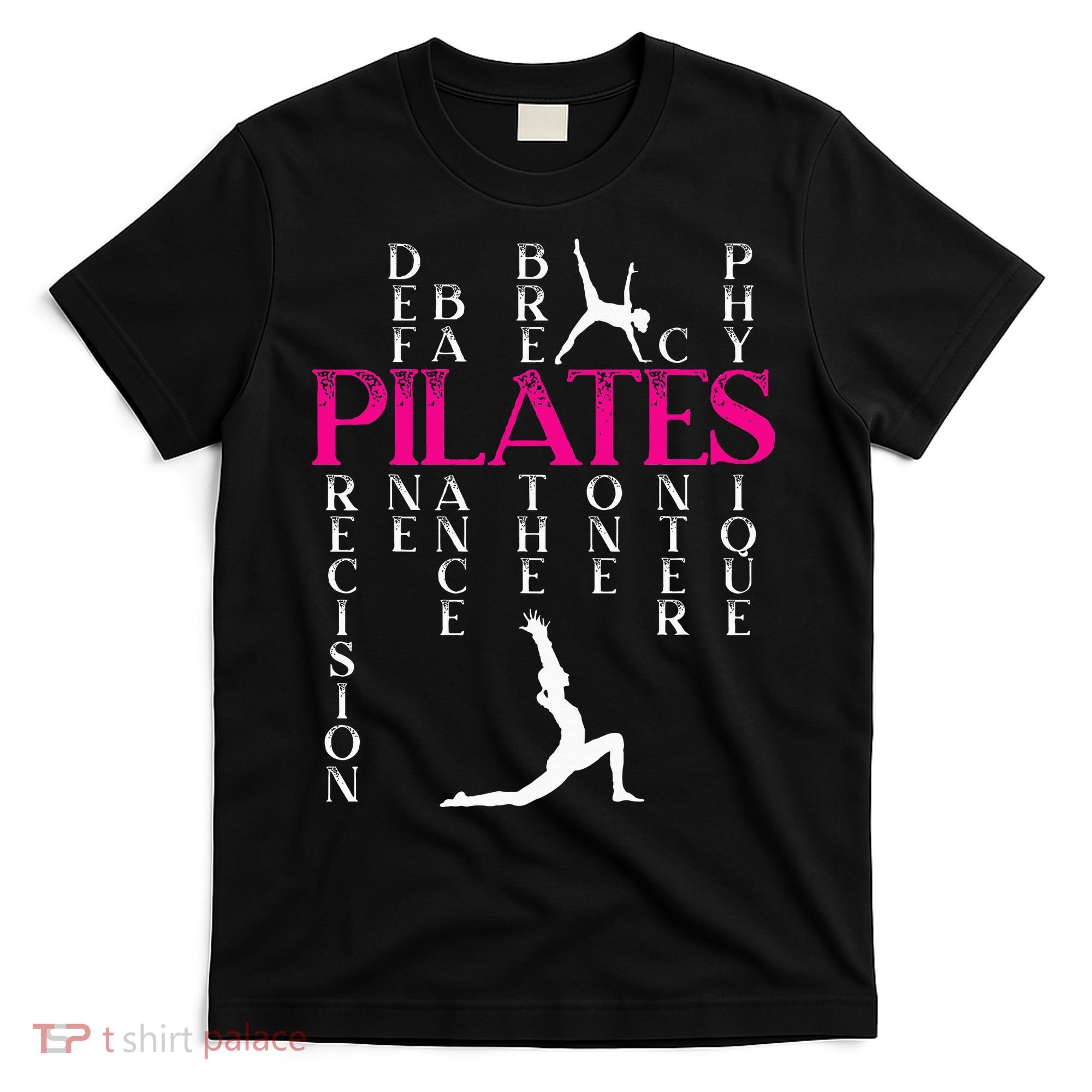 Pilates Fitness Exercise Training Contrology Meditation T-Shirt