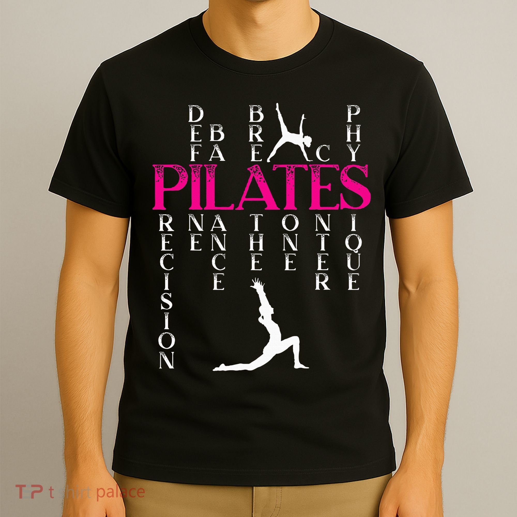 Pilates Fitness Exercise Training Contrology Meditation T-Shirt