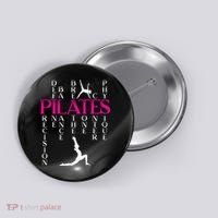 Pilates Fitness Exercise Training Contrology Meditation Button thumb 0