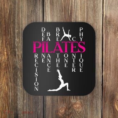Pilates Fitness Exercise Training Contrology Meditation Coaster