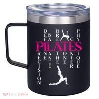 Pilates Fitness Exercise Training Contrology Meditation 12oz Stainless Steel Coffee Mug thumb 2