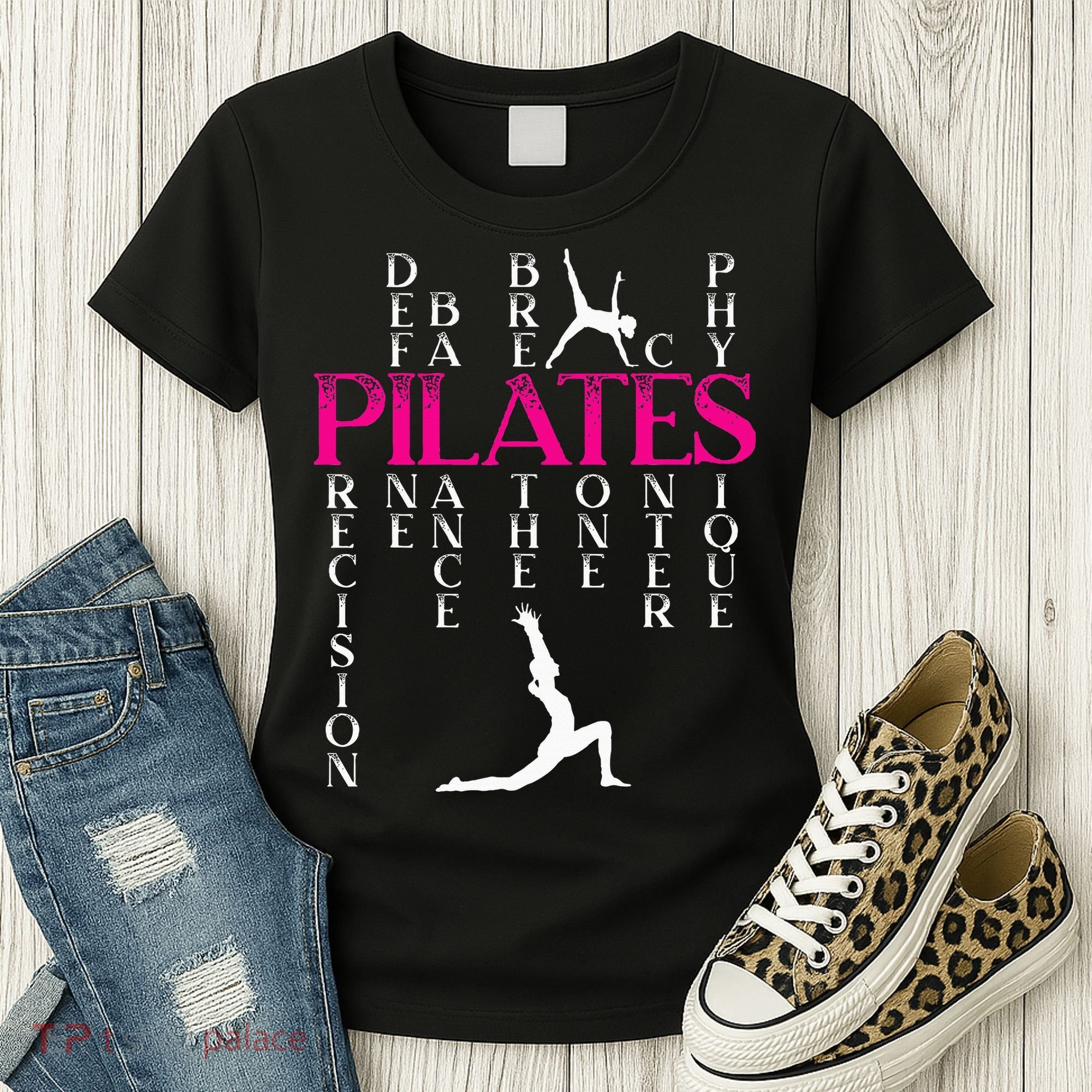 Pilates Fitness Exercise Training Contrology Meditation Women's T-Shirt