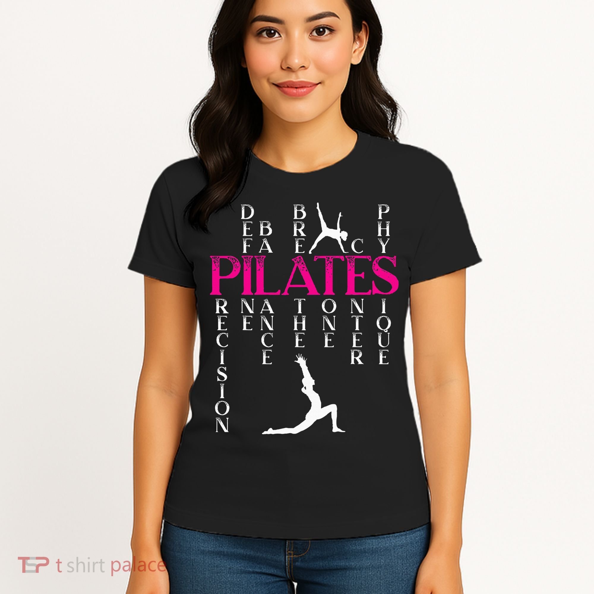 Pilates Fitness Exercise Training Contrology Meditation Women's T-Shirt