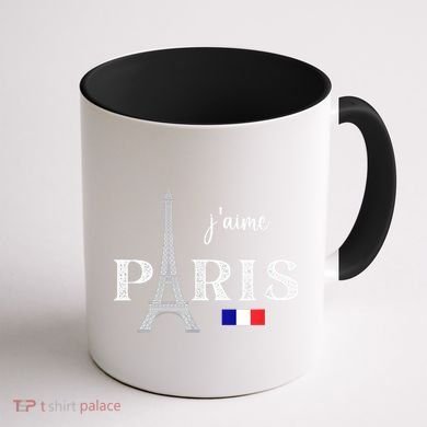Paris France Eiffel Tower Souvenir Coffee Mug back