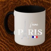 Paris France Eiffel Tower Souvenir Coffee Mug thumb 2