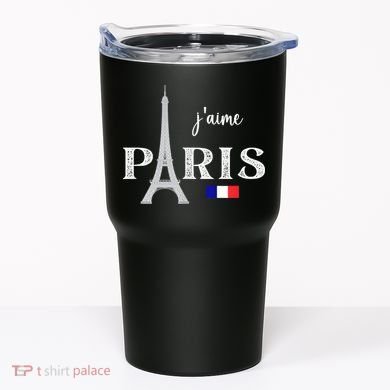 Paris France Eiffel Tower Souvenir Tumbler