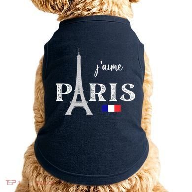 Paris France Eiffel Tower Souvenir Doggie Tank