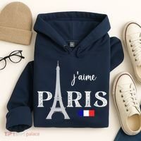 Paris France Eiffel Tower Souvenir Hoodie thumb 4