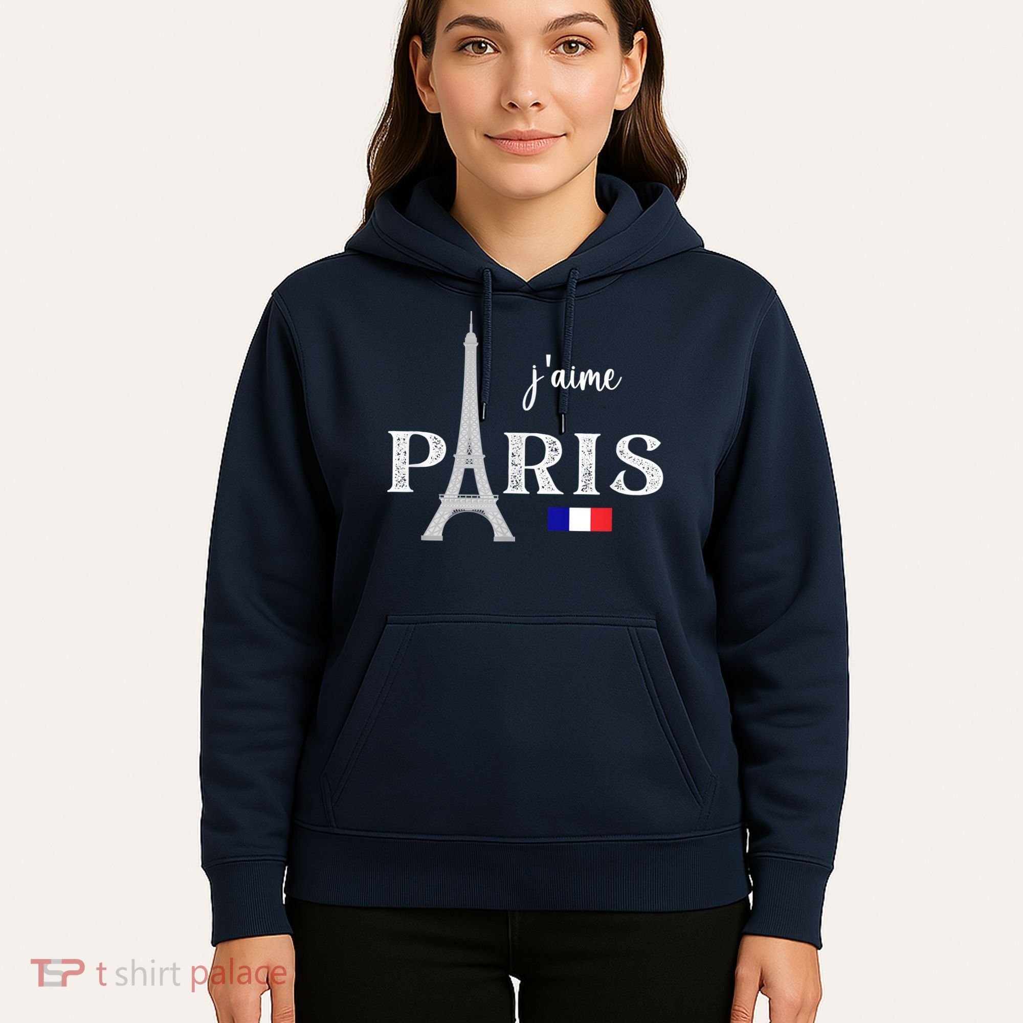 Paris France Eiffel Tower Souvenir Hoodie