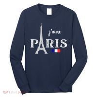 Paris France Eiffel Tower Souvenir Long Sleeve Shirt thumb 0