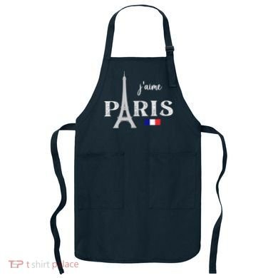 Paris France Eiffel Tower Souvenir Apron