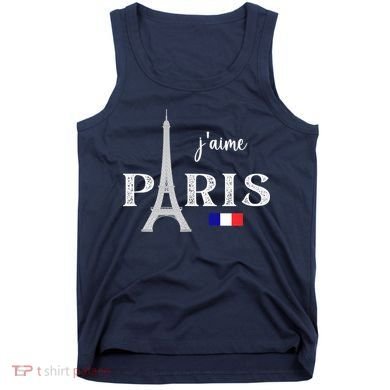 Paris France Eiffel Tower Souvenir Tank Top