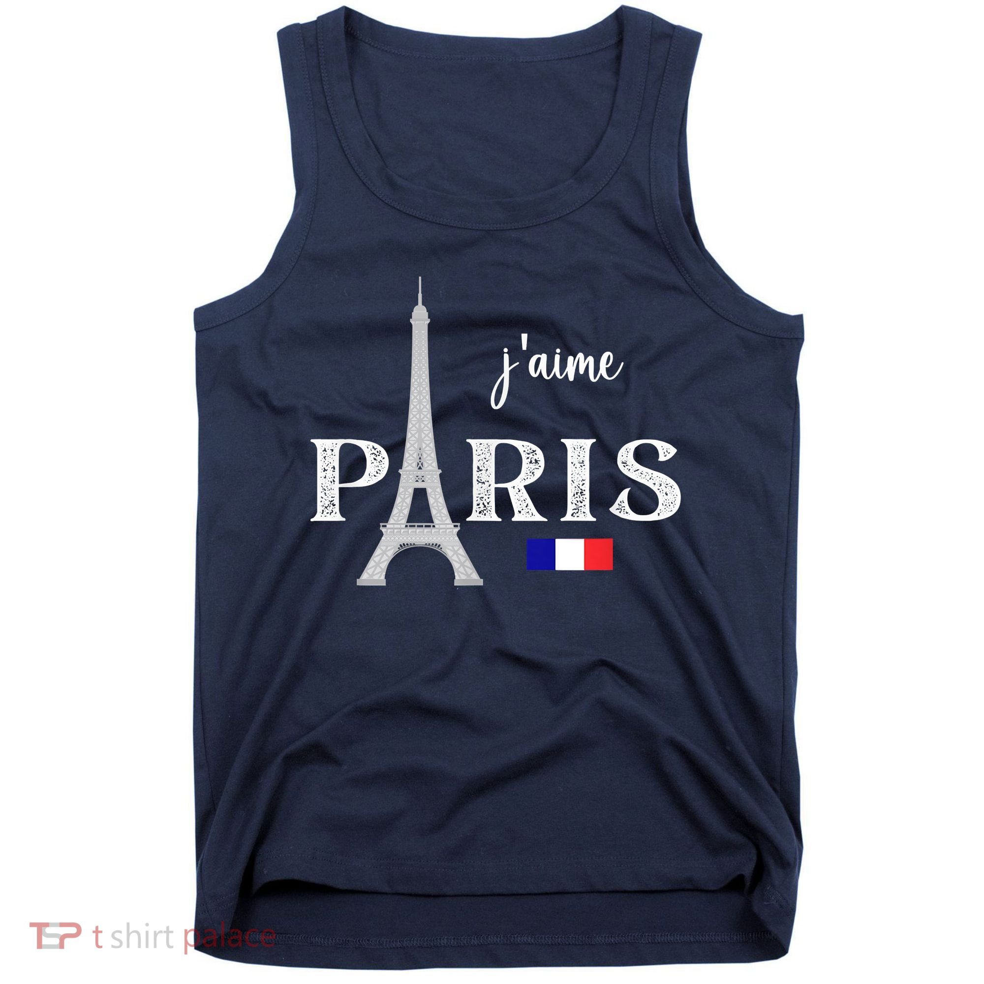 Paris France Eiffel Tower Souvenir Tank Top