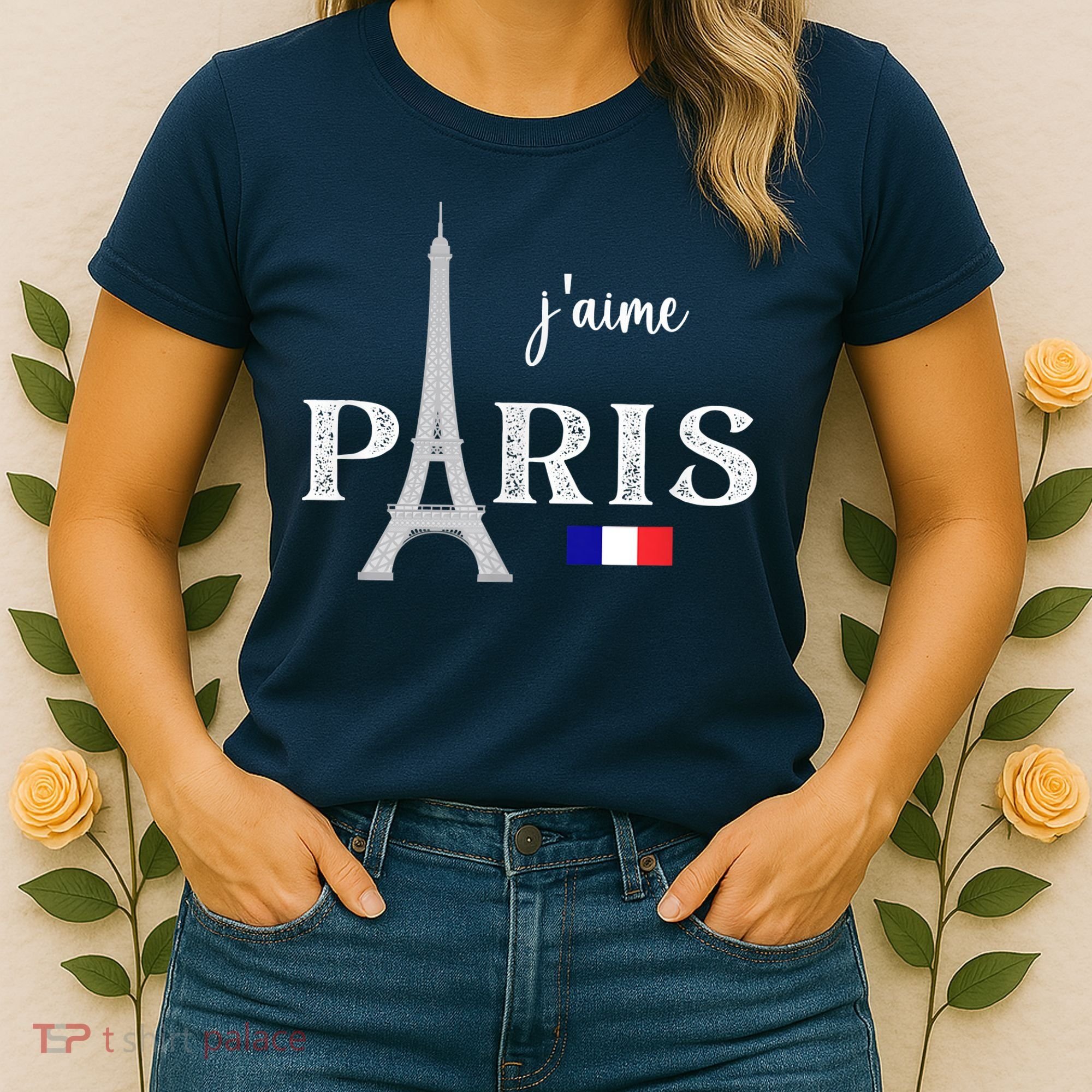 Paris France Eiffel Tower Souvenir Women's T-Shirt