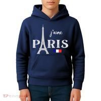 Paris France Eiffel Tower Souvenir Kids Hoodie thumb 4