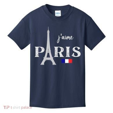 Paris France Eiffel Tower Souvenir Kids T-Shirt