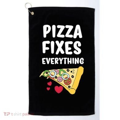 Pizza Fixes Everything Golf Towel