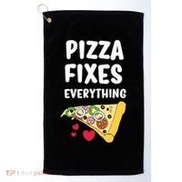 Pizza Fixes Everything Golf Towel thumb 0