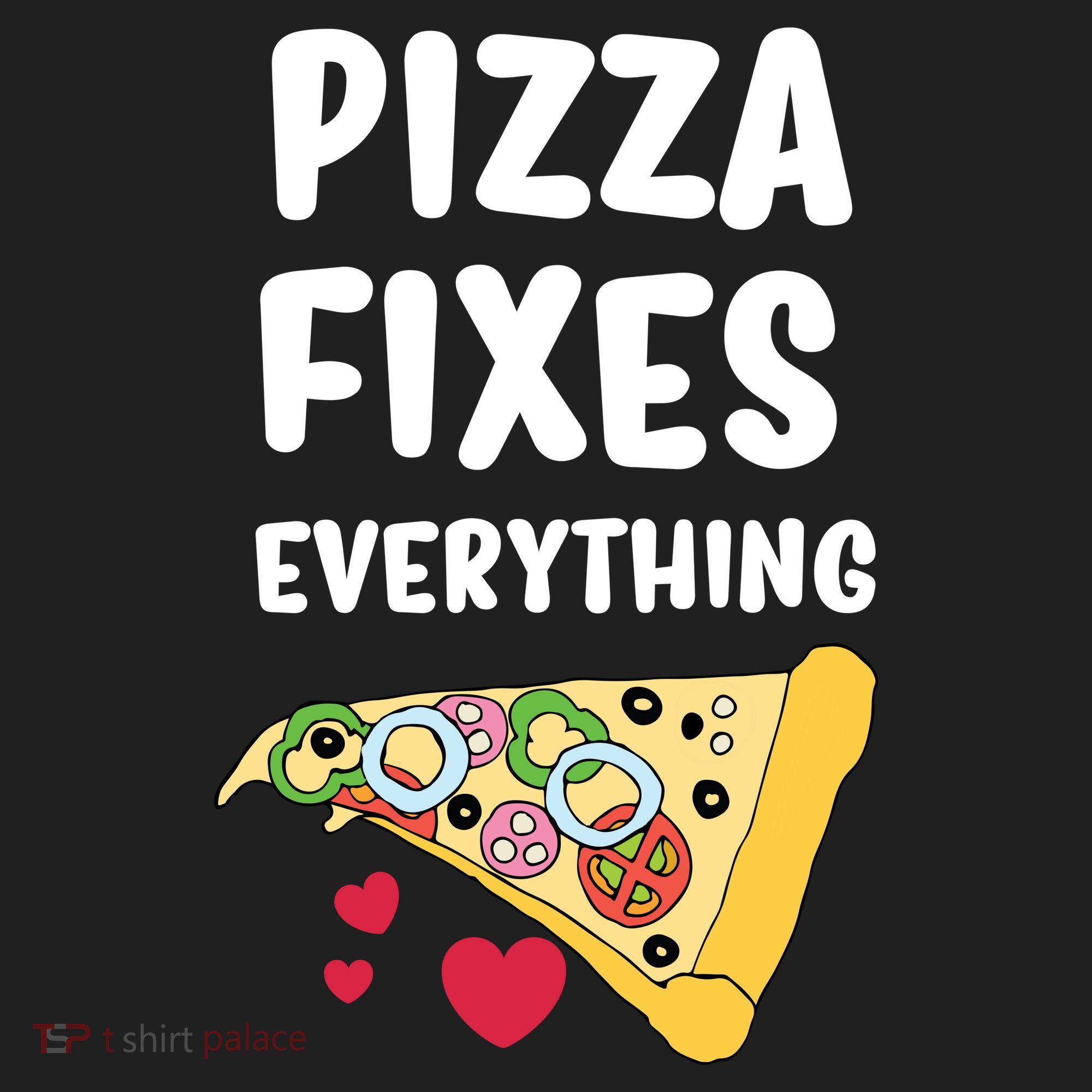 Pizza Fixes Everything Golf Towel