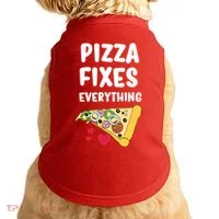 Pizza Fixes Everything Doggie Tank thumb 0