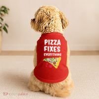 Pizza Fixes Everything Doggie Tank thumb 2