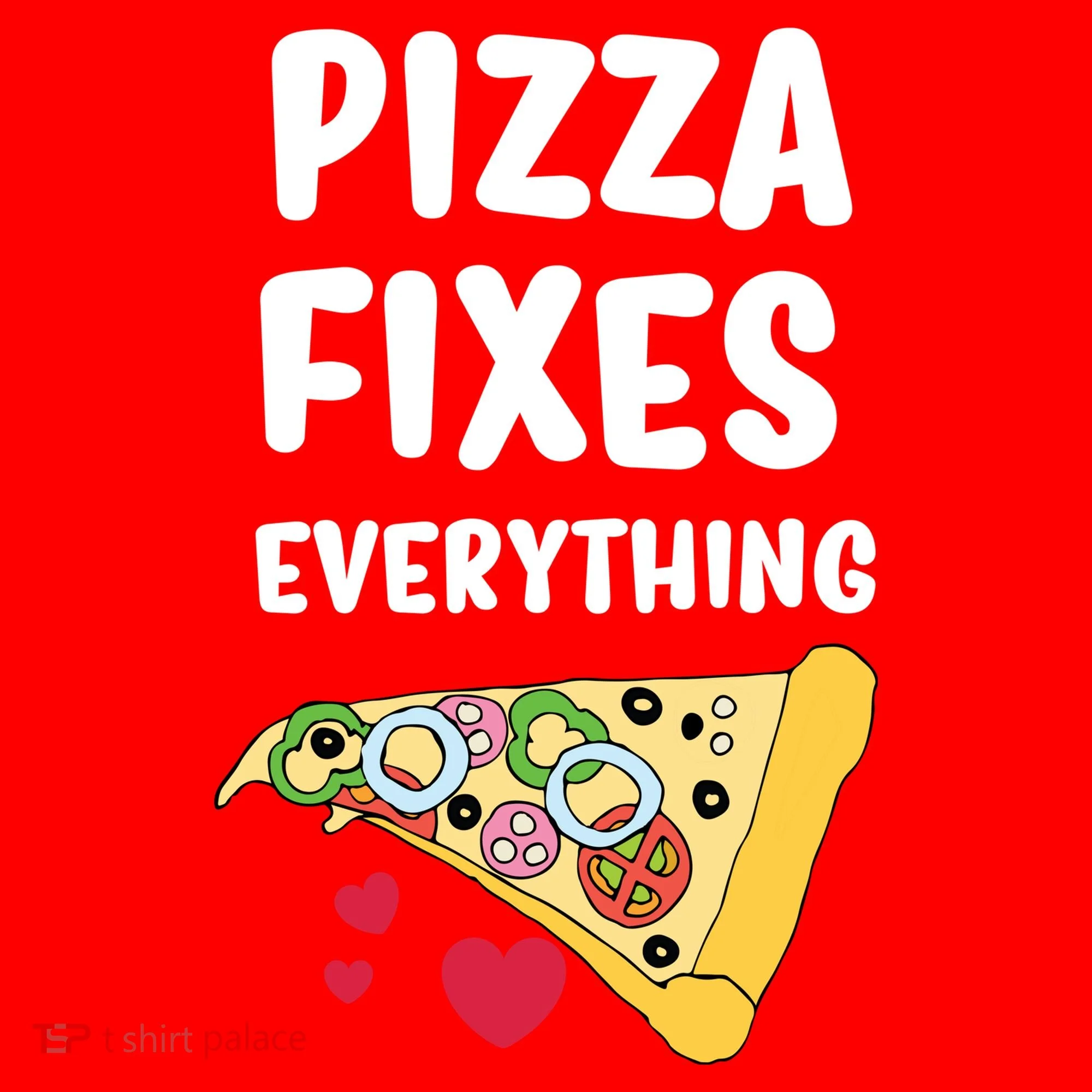 Pizza Fixes Everything Doggie Tank