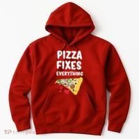Pizza Fixes Everything Hoodie thumb 0