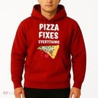 Pizza Fixes Everything Hoodie thumb 2